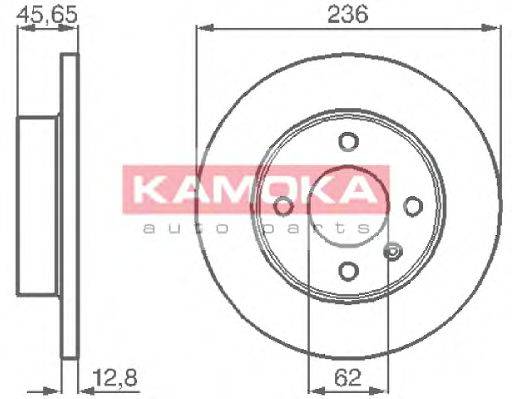 KAMOKA 103718 Тормозной диск
