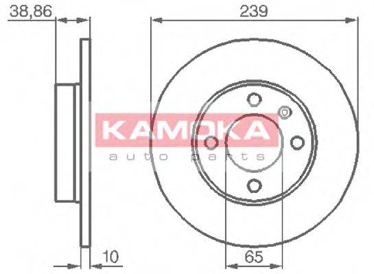 гальмівний диск KAMOKA 10384