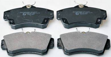 Комплект тормозных колодок, дисковый тормоз DENCKERMANN B111237