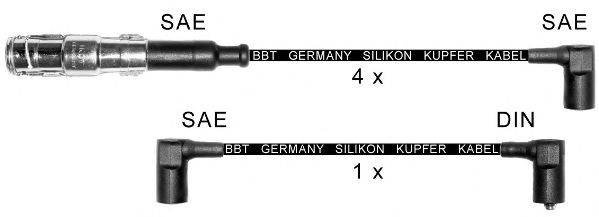 Комплект проводов зажигания BBT ZK415