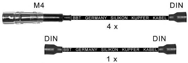 BBT ZK424 Комплект проводов зажигания