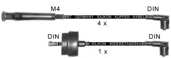 Комплект проводов зажигания BBT ZK1033
