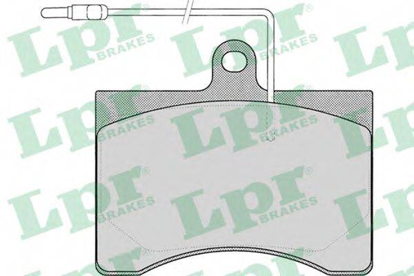 LPR 05P008 Комплект тормозных колодок, дисковый тормоз