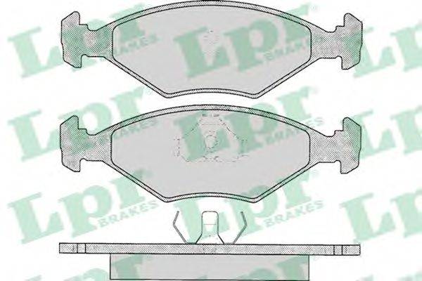 LPR 05P016 Комплект тормозных колодок, дисковый тормоз
