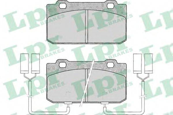LPR 05P018 Комплект тормозных колодок, дисковый тормоз
