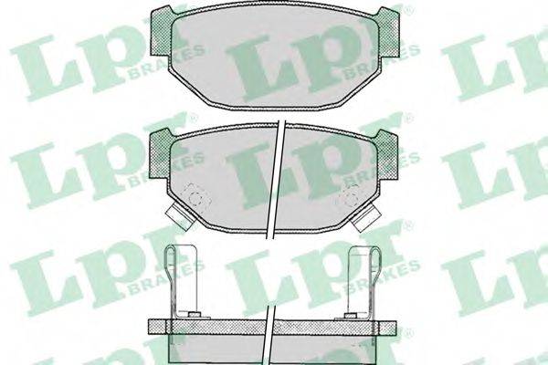 LPR 05P048 Комплект гальмівних колодок, дискове гальмо