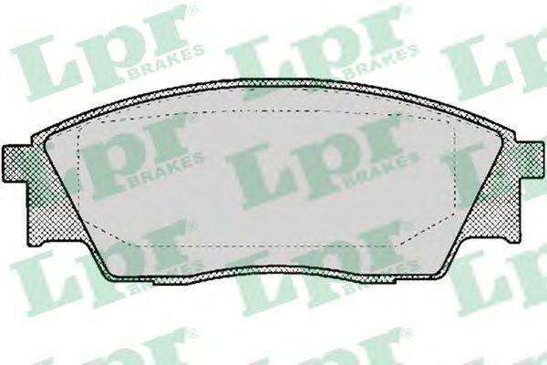 LPR 05P049 Комплект тормозных колодок, дисковый тормоз