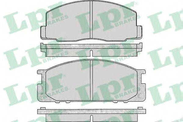 LPR 05P063 Комплект тормозных колодок, дисковый тормоз