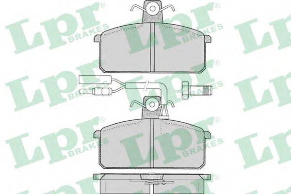 LPR 05P097 Комплект тормозных колодок, дисковый тормоз