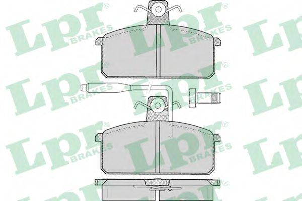 Комплект тормозных колодок, дисковый тормоз LPR 05P099