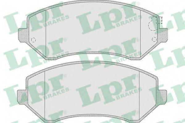 LPR 05P1005 Комплект тормозных колодок, дисковый тормоз