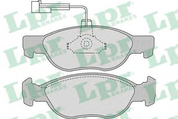LPR 05P1076 Комплект тормозных колодок, дисковый тормоз