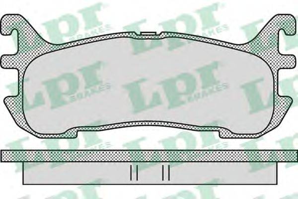 LPR 05P1099 Комплект тормозных колодок, дисковый тормоз