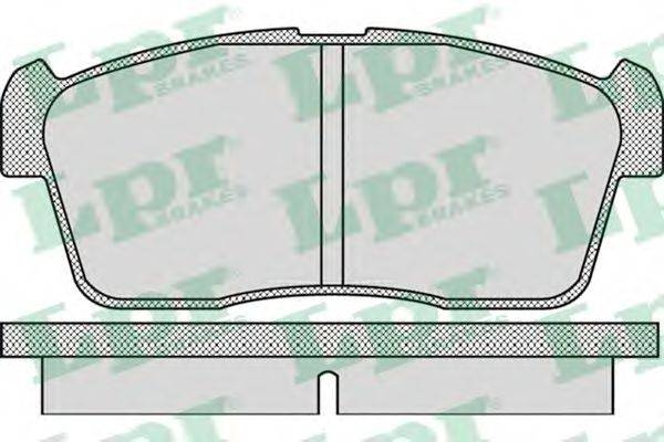 LPR 05P1110 Комплект тормозных колодок, дисковый тормоз