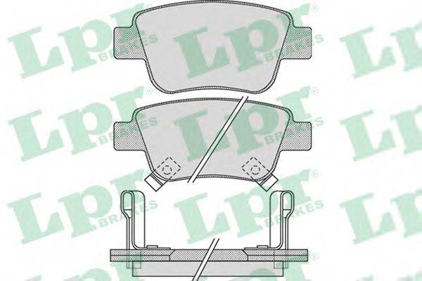 LPR 05P1113 Комплект тормозных колодок, дисковый тормоз