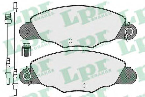 LPR 05P1140 Комплект тормозных колодок, дисковый тормоз