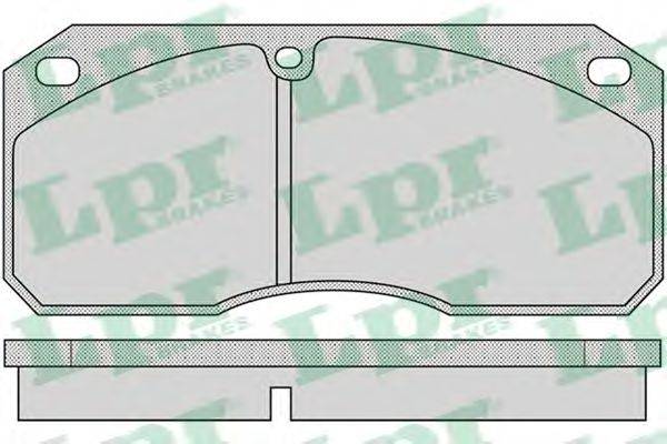 LPR 05P1149 Комплект тормозных колодок, дисковый тормоз