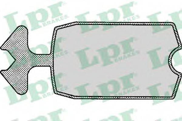 Комплект тормозных колодок, дисковый тормоз LPR 05P115