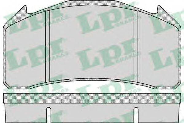 LPR 05P1177 Комплект тормозных колодок, дисковый тормоз