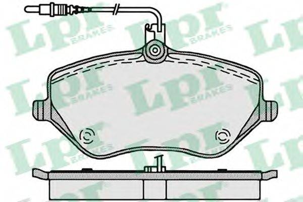 LPR 05P1202 Комплект тормозных колодок, дисковый тормоз
