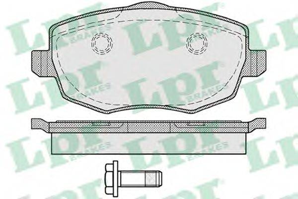 LPR 05P1223 Комплект тормозных колодок, дисковый тормоз