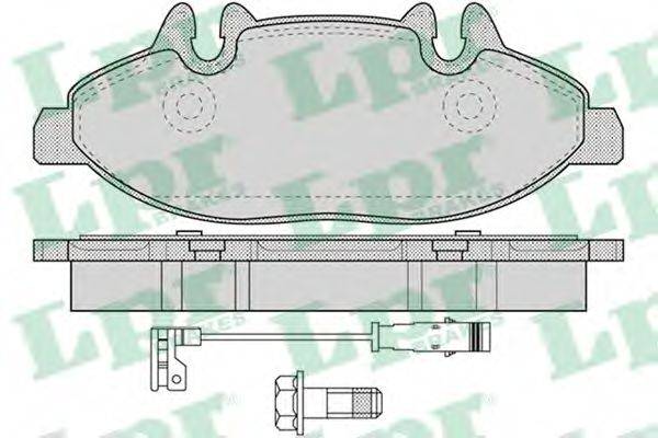 LPR 05P1228 Комплект тормозных колодок, дисковый тормоз