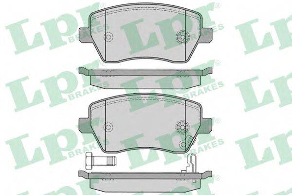 LPR 05P1229 Комплект тормозных колодок, дисковый тормоз