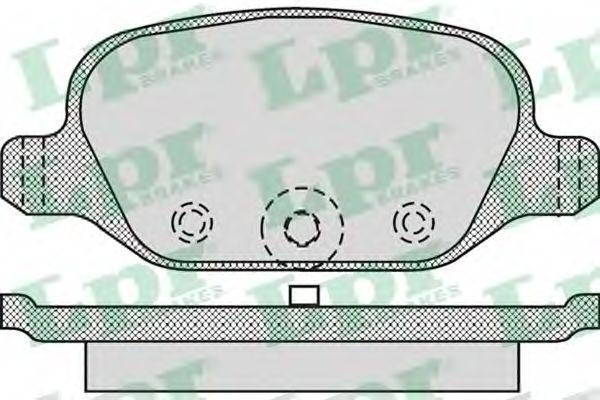 LPR 05P1265 Комплект тормозных колодок, дисковый тормоз