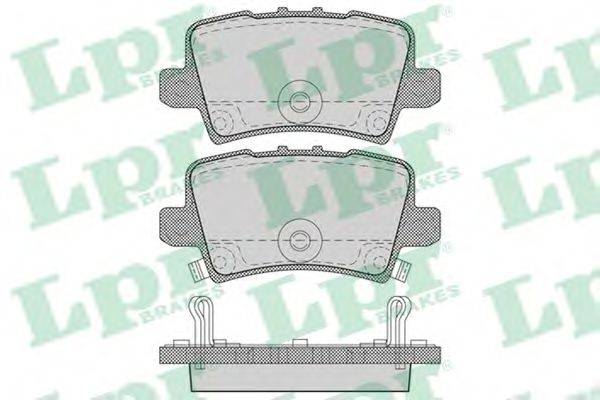 LPR 05P1273 Комплект тормозных колодок, дисковый тормоз