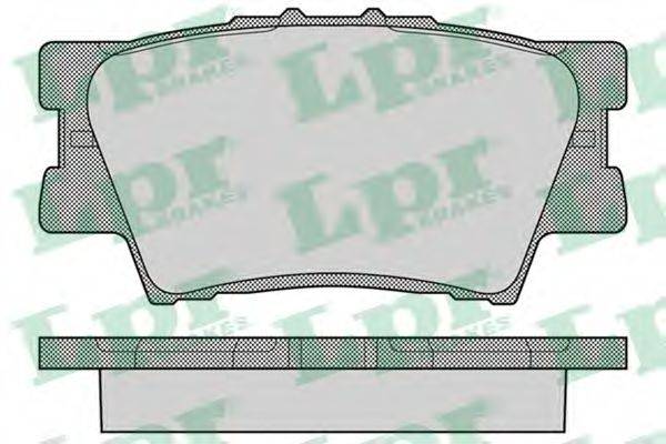 LPR 05P1281 Комплект тормозных колодок, дисковый тормоз