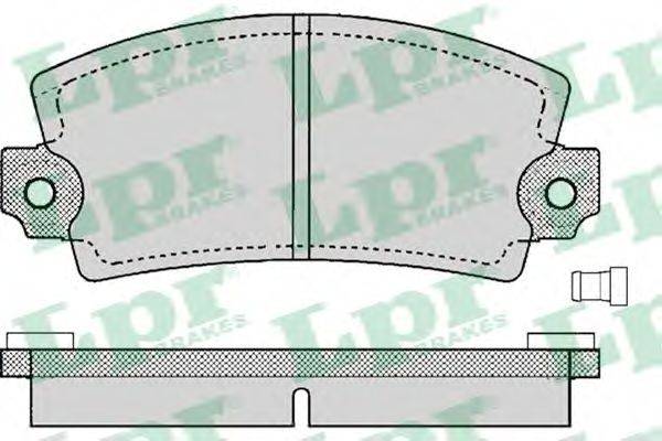 LPR 05P129 Комплект тормозных колодок, дисковый тормоз