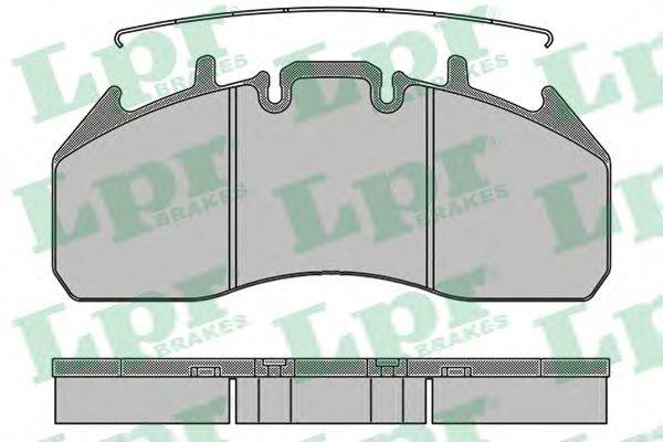 LPR 05P1325 Комплект тормозных колодок, дисковый тормоз