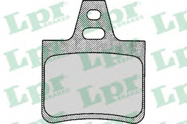 LPR 05P133 Комплект тормозных колодок, дисковый тормоз