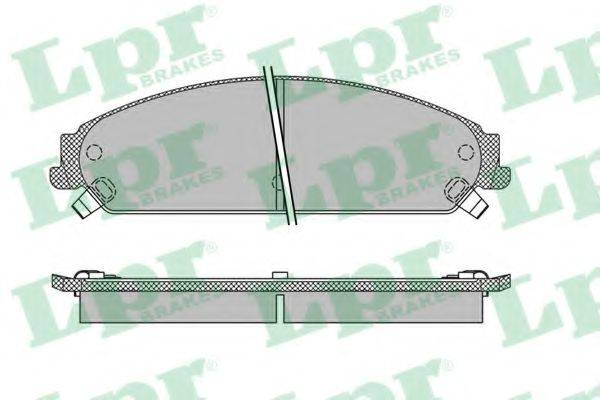 LPR 05P1401 Комплект тормозных колодок, дисковый тормоз