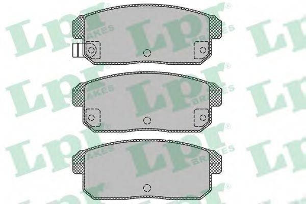 LPR 05P1432 Комплект тормозных колодок, дисковый тормоз