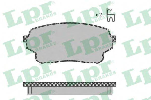 LPR 05P1483 Комплект тормозных колодок, дисковый тормоз