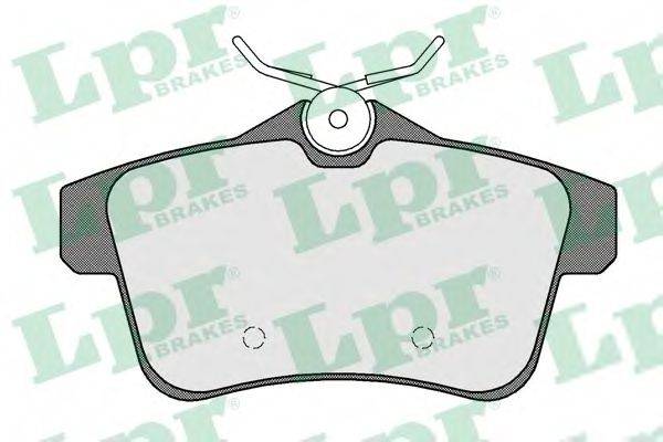 LPR 05P1567 Комплект тормозных колодок, дисковый тормоз