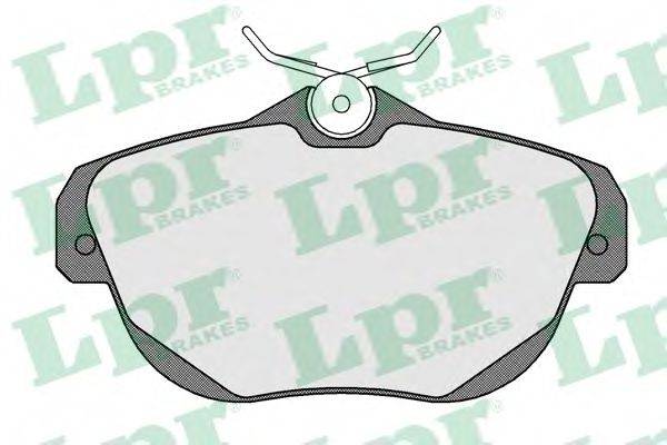 LPR 05P1603 Комплект тормозных колодок, дисковый тормоз