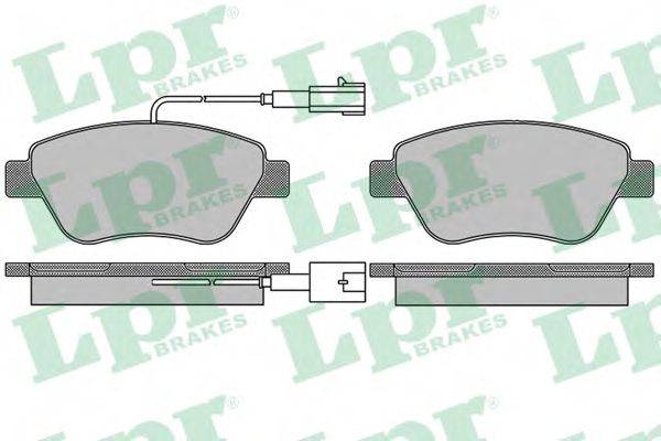 LPR 05P1656 Комплект тормозных колодок, дисковый тормоз