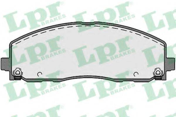 Комплект тормозных колодок, дисковый тормоз LPR 05P1759