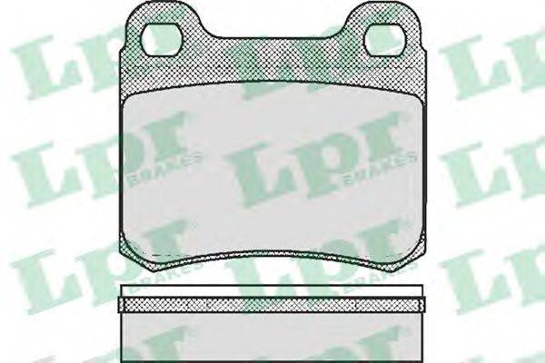 LPR 05P181 Комплект тормозных колодок, дисковый тормоз