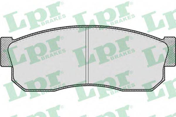 LPR 05P185 Комплект гальмівних колодок, дискове гальмо