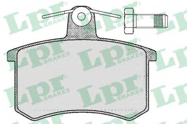 LPR 05P215 Комплект тормозных колодок, дисковый тормоз