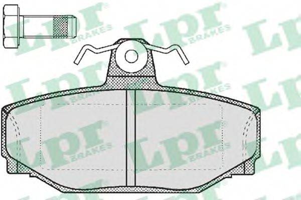 LPR 05P217 Комплект тормозных колодок, дисковый тормоз