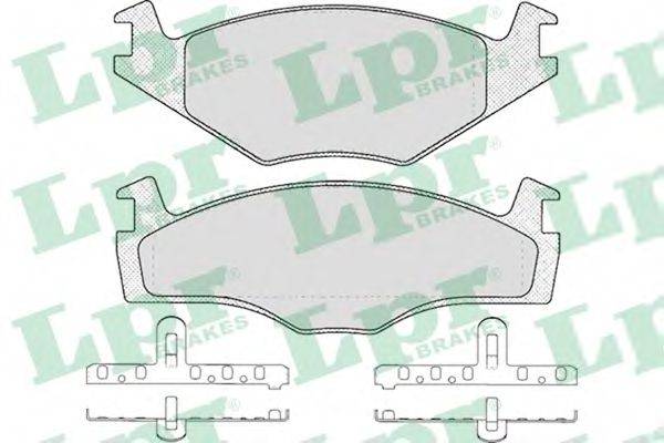 LPR 05P225 Комплект тормозных колодок, дисковый тормоз