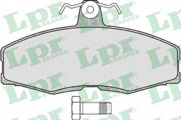 LPR 05P234 Комплект тормозных колодок, дисковый тормоз