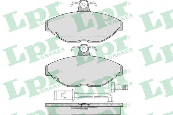 LPR 05P236 Комплект тормозных колодок, дисковый тормоз