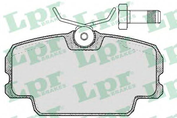 LPR 05P273 Комплект тормозных колодок, дисковый тормоз