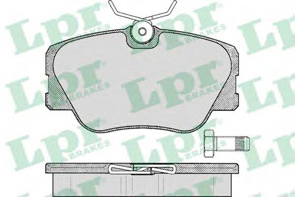 LPR 05P280 Комплект тормозных колодок, дисковый тормоз