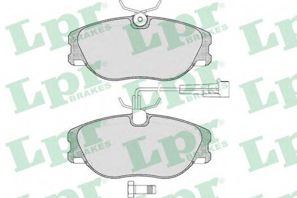 LPR 05P286 Комплект тормозных колодок, дисковый тормоз